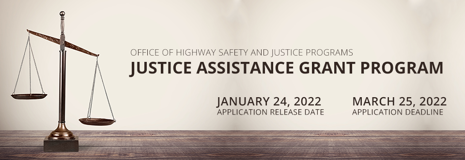 Justice Assistance Program 2022 banner