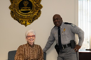 Debbie with colonel Williamson