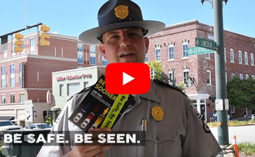 Be safe, be seen, pedestrian safety Video