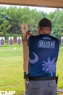 Pistol team in shooting fields
