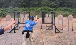 Pistol team in training fields