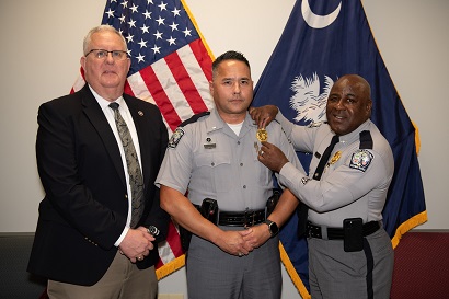 Rogers with Colonel Christopher