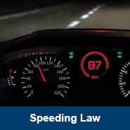 Speeding law icon